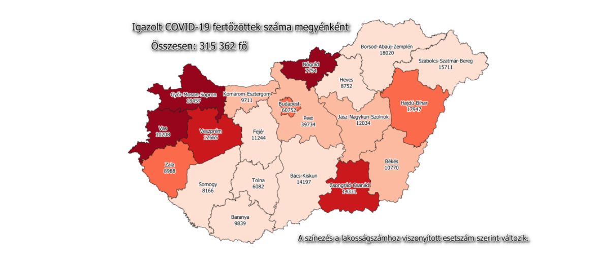 67 új beteg a megyében