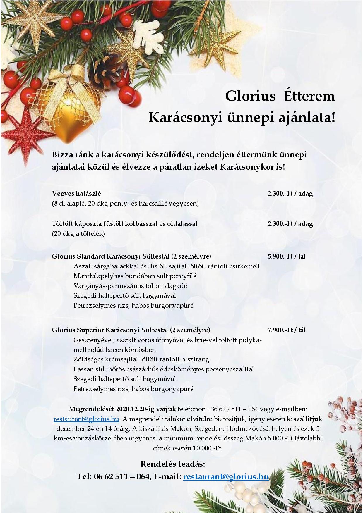 Glorius étkek szívből, karácsonyra 1