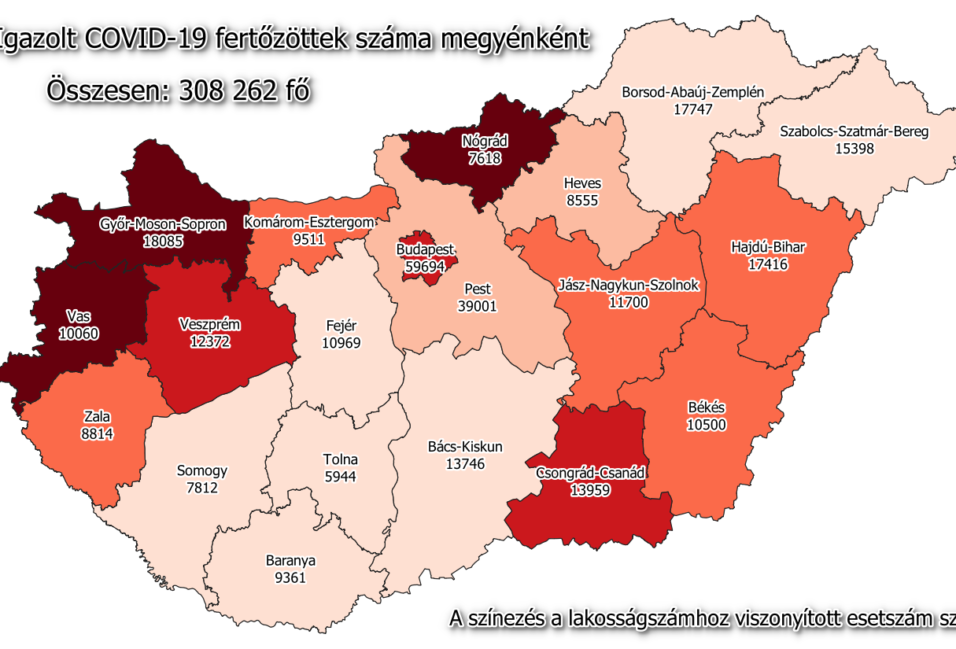 Kevesebb mint 100 új beteg Csongrád-Csanádban