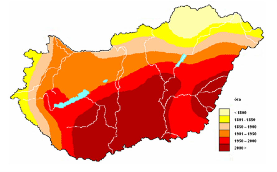 Magyarország legnapsütöttebb helyei