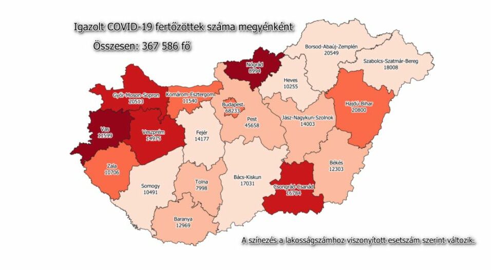 37 új beteg a megyében