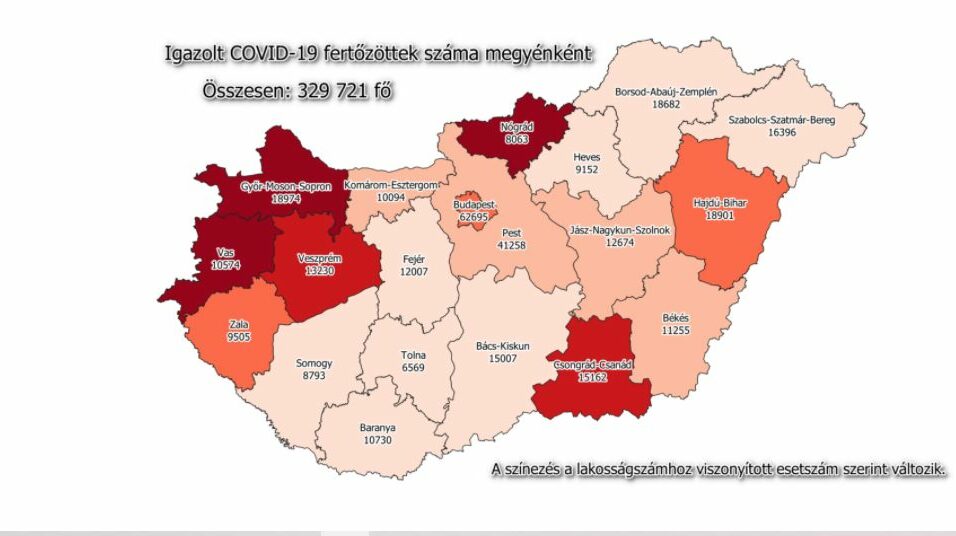 52 új beteg a megyében