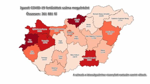 Harminc új beteg a megyében