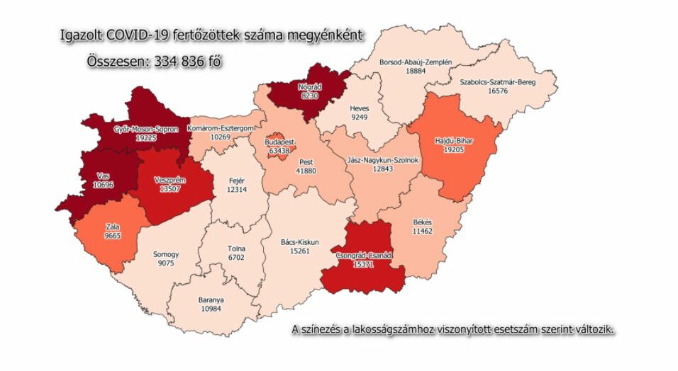 Száz felett a megyei betegek száma