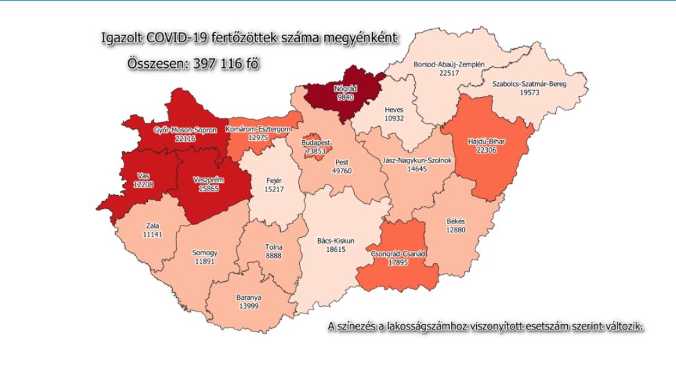 119 új beteg a megyében