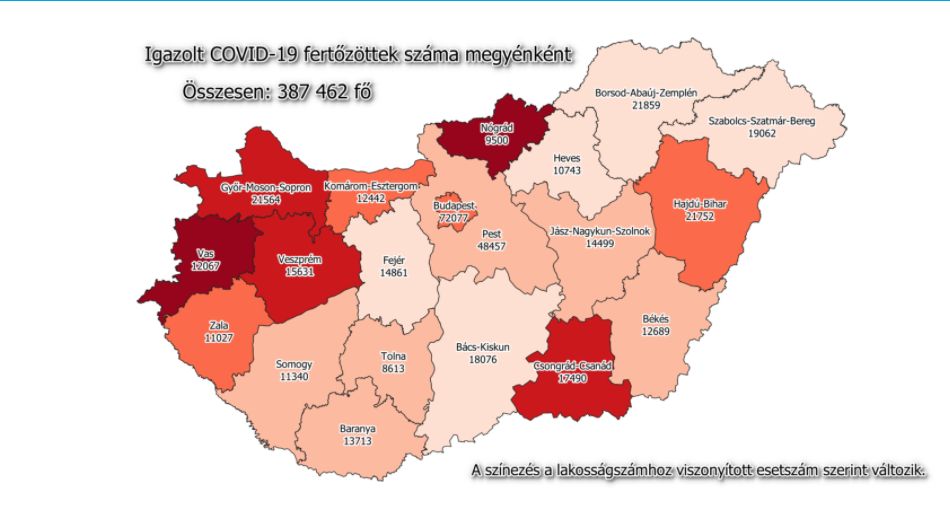 59 új beteg a megyében