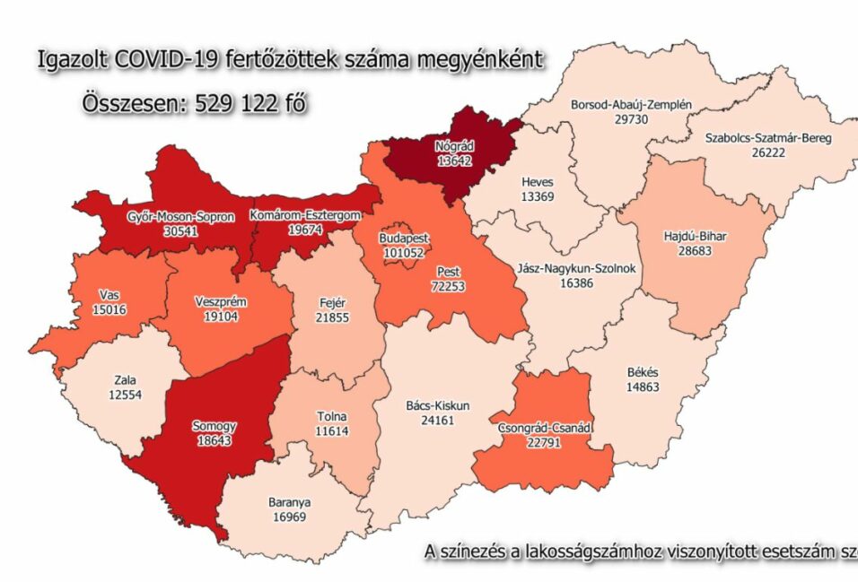 185 új koronás a megyében