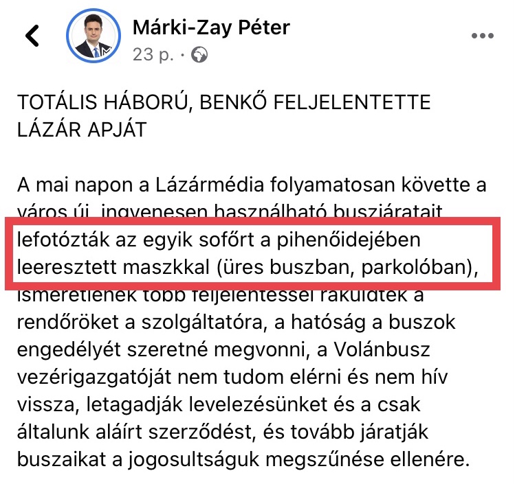 Íme egy újabb ordas nagy Mári-Zay hazugság – így mosdatja a szabálytalan sofőrt