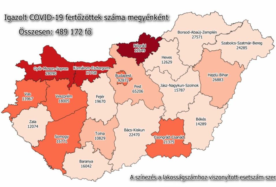 Közel 400 új beteg a megyében