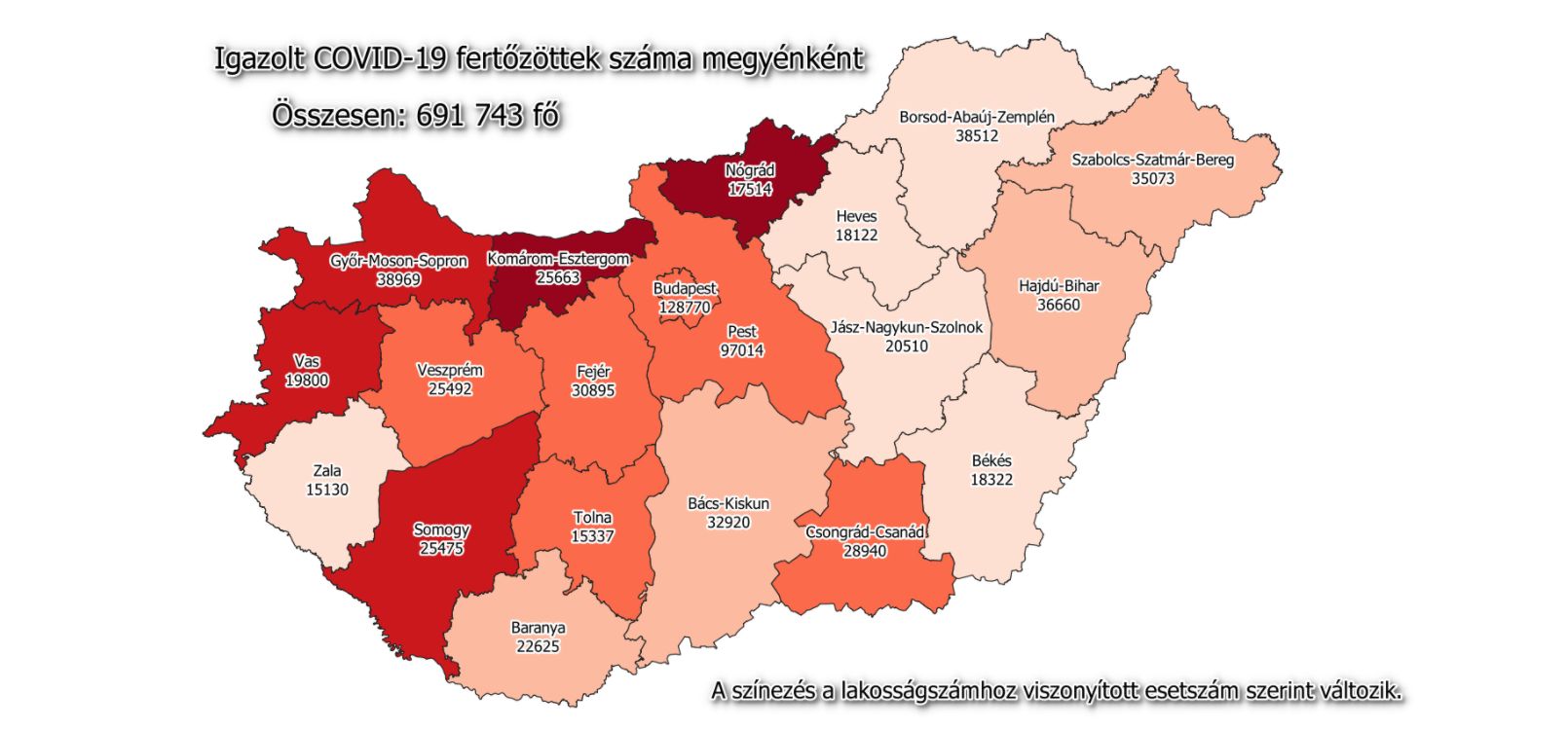 102 új koronavírusos a megyében