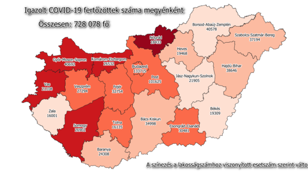 109 új beteget regisztráltak Csongrád-Csanádban