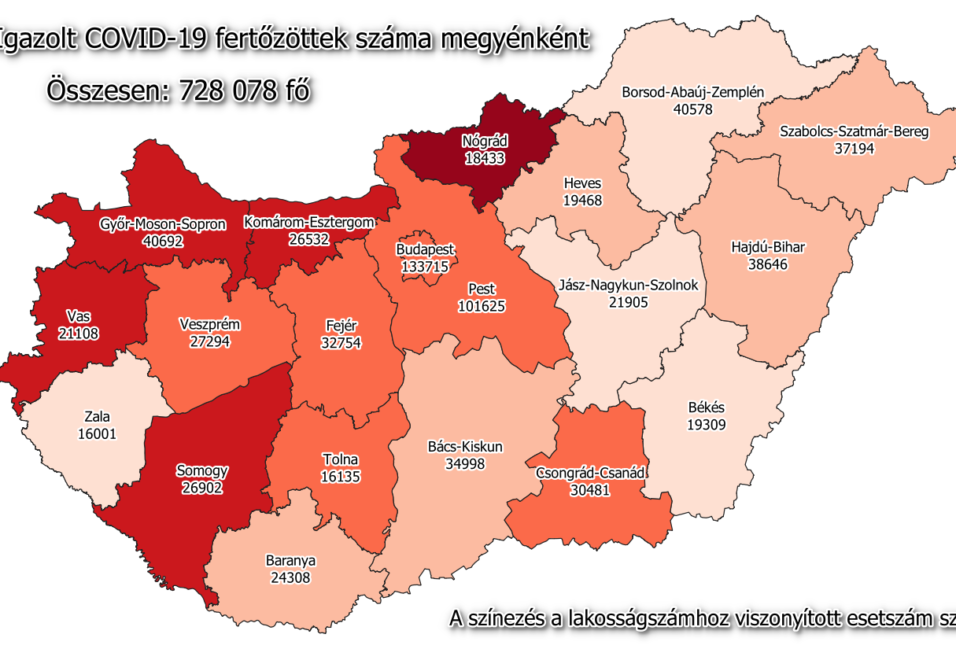 109 új beteget regisztráltak Csongrád-Csanádban