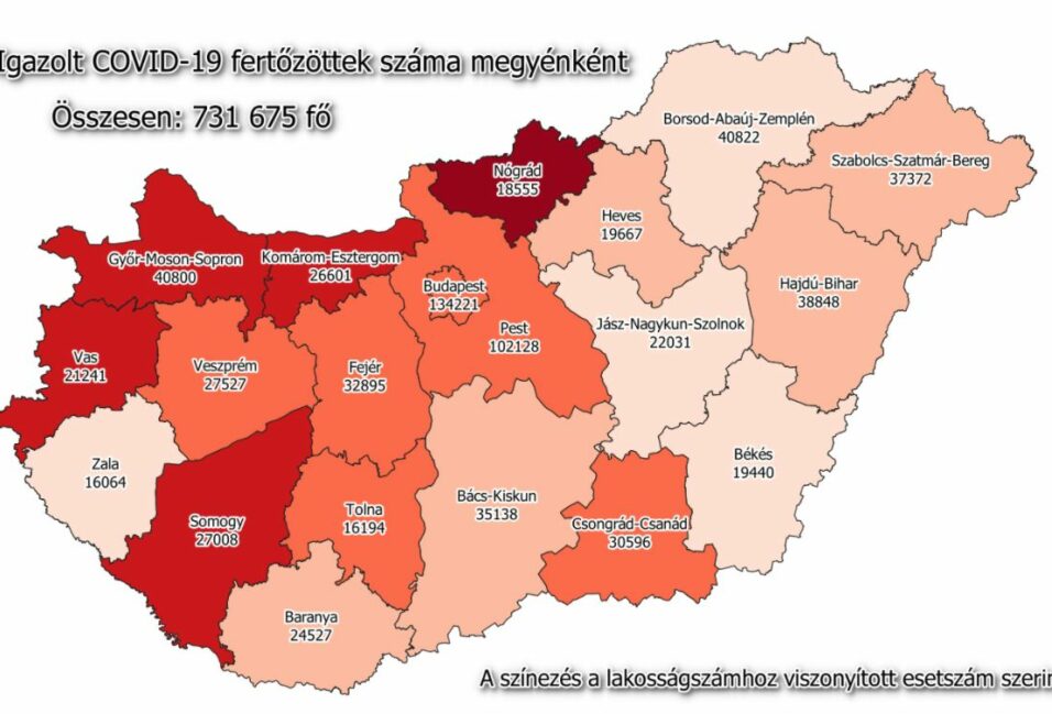 115 új koronavírusos a megyében