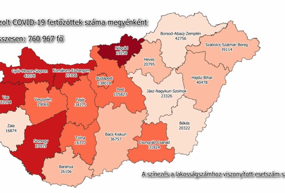 195 új beteg a megyében