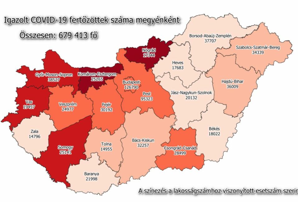 330 új beteg a megyében