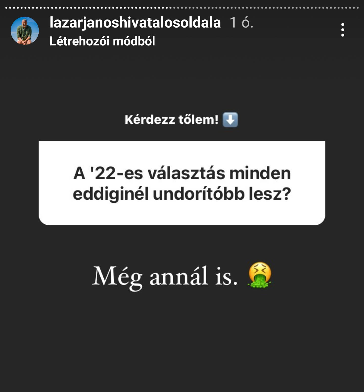 Instagram storyban válaszolt kérdésekre Lázár János 10