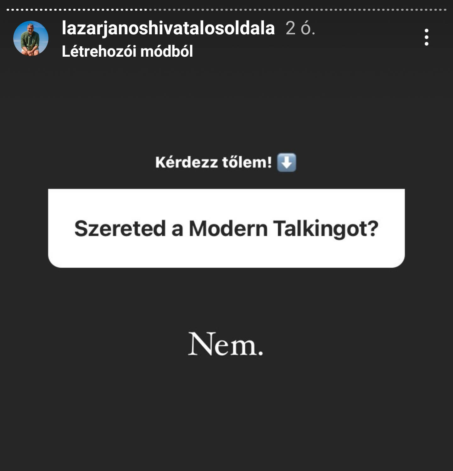 Instagram storyban válaszolt kérdésekre Lázár János 13