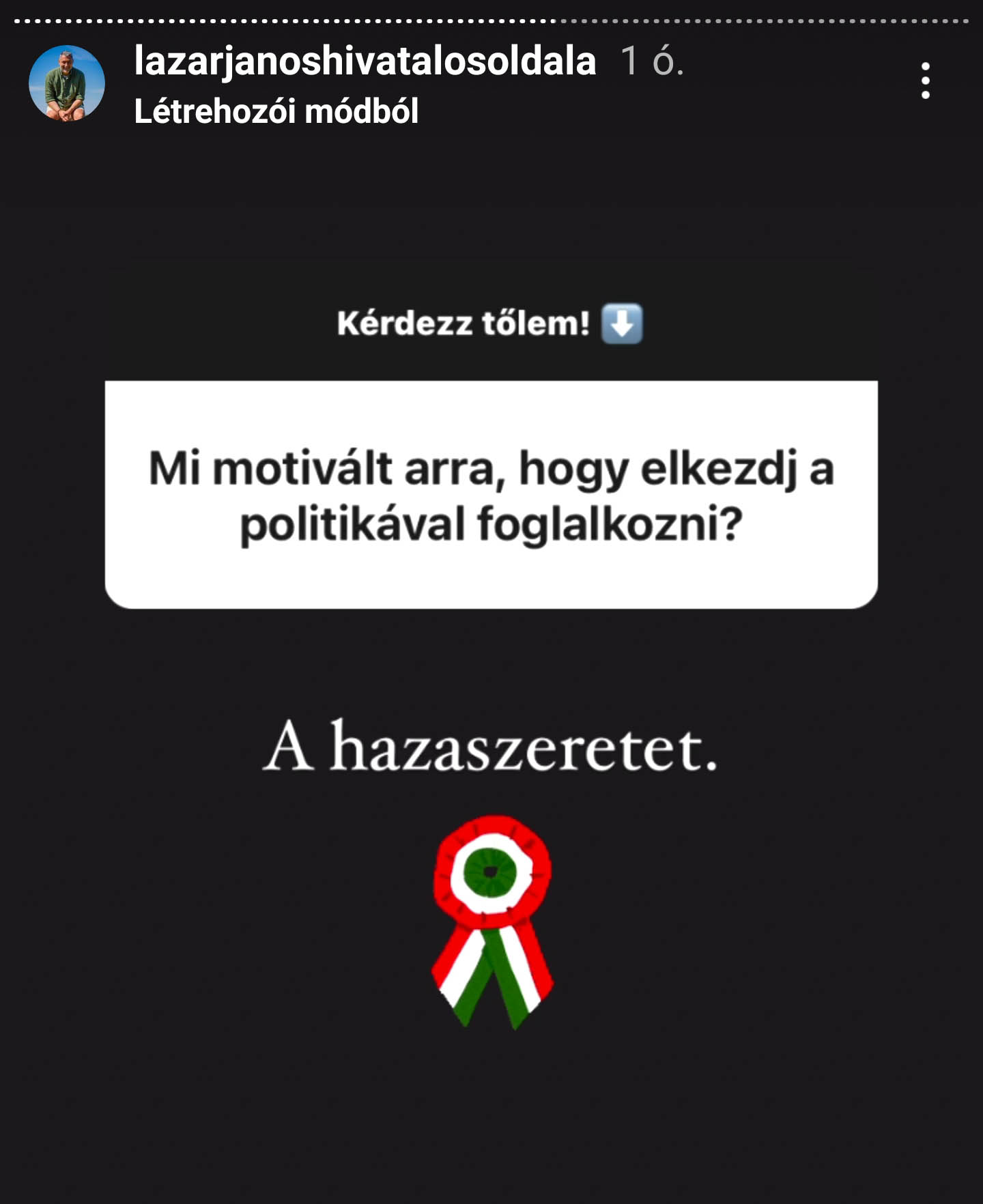 Instagram storyban válaszolt kérdésekre Lázár János 20