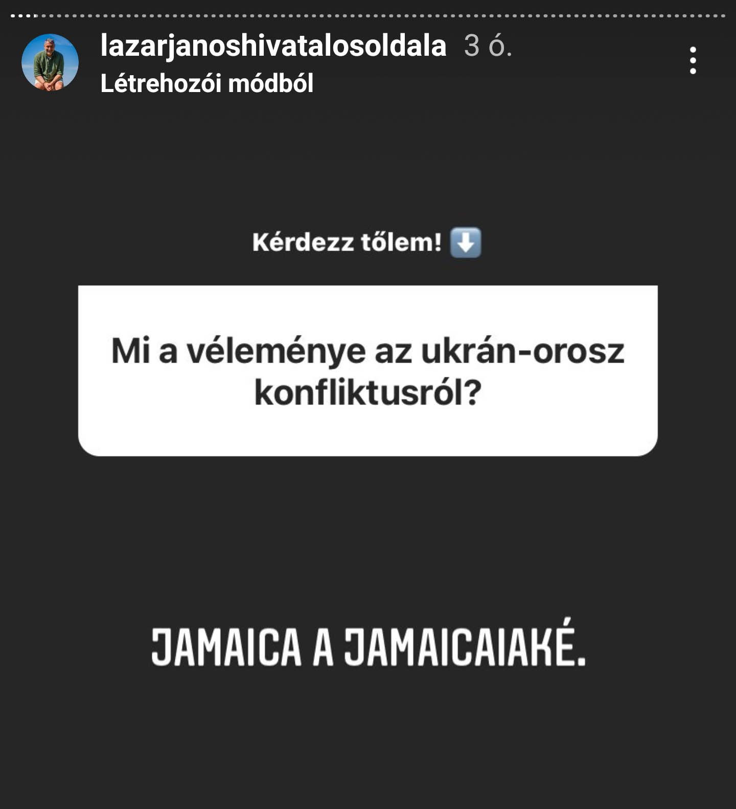 Instagram storyban válaszolt kérdésekre Lázár János 2