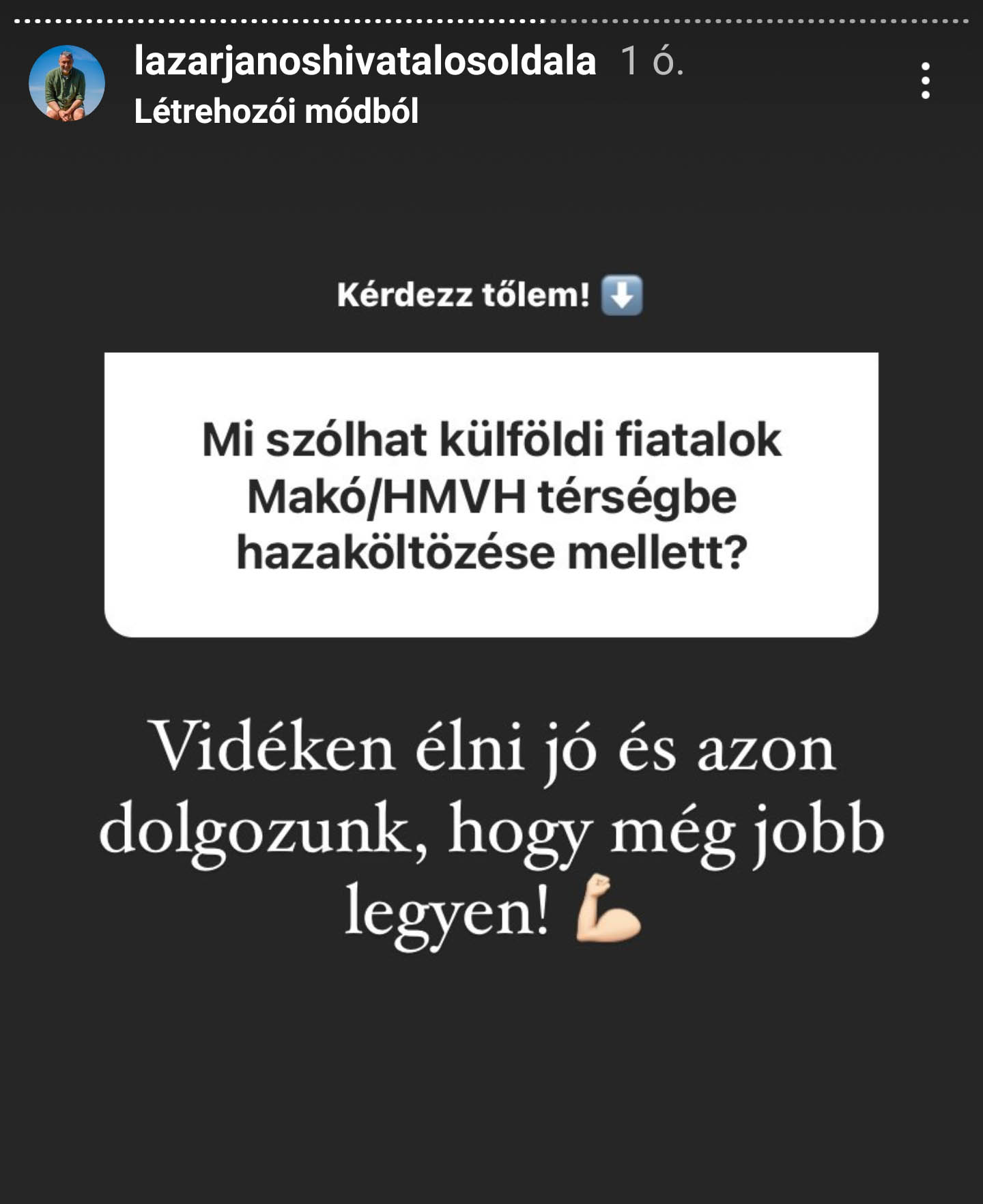 Instagram storyban válaszolt kérdésekre Lázár János 38