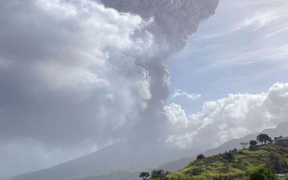 Kitört a La Soufrière vulkán 1