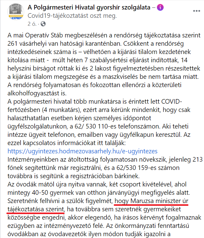 Minisztert nevezett ki a vásárhelyi önkormányzat! 1