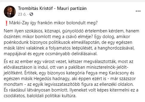 Elgurult a gyógyszer – Márki-Zay nem csak magát, Vásárhelyt is lejáratja 1