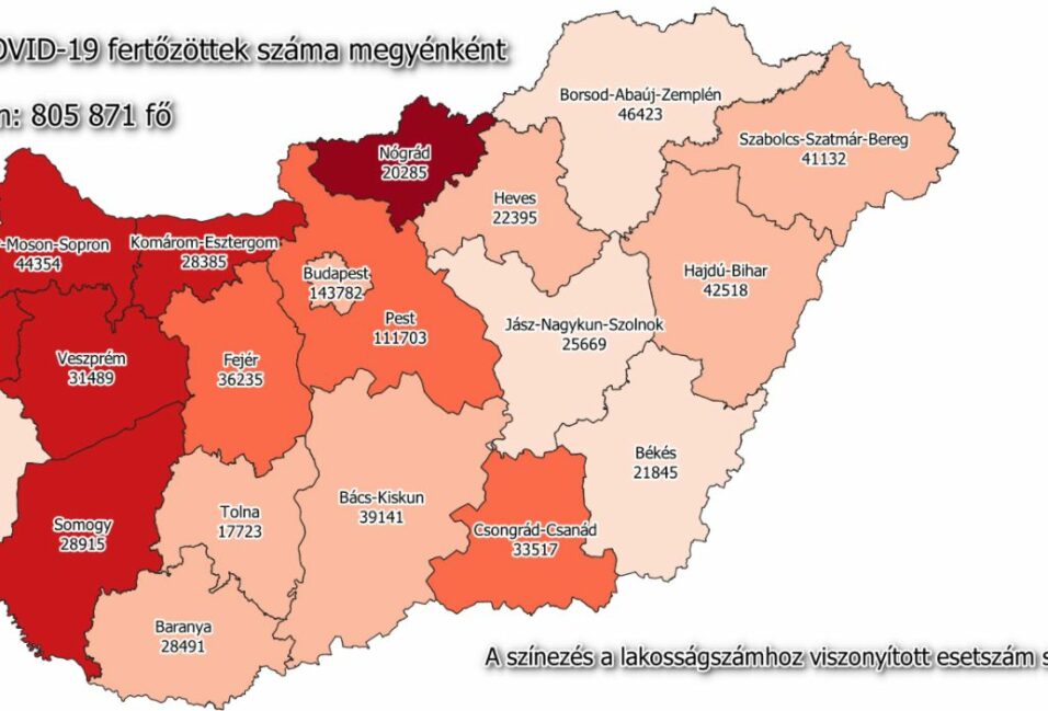 Tizenegy új megyei beteg