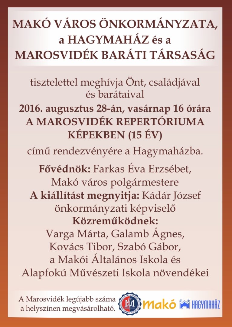 Marosvid&eacute;k repert&oacute;riuma (2)